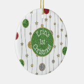 kerstversiering "Ornaments & Stars" Keramisch Ornament (Rechts)