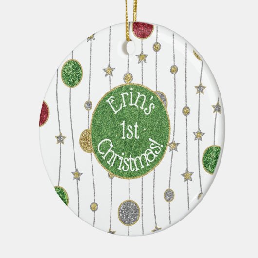 kerstversiering "Ornaments & Stars" Keramisch Ornament (Links)