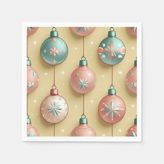 Kerstversiering Oud Kerstfeest Servet (Voorkant)