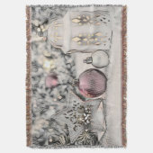 Kerstversiering Oude Kerstballen  Placemat Deken (Voorkant Verticaal)