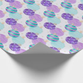 Kerstversiering Paarse Cadeaupapier (Hoek)