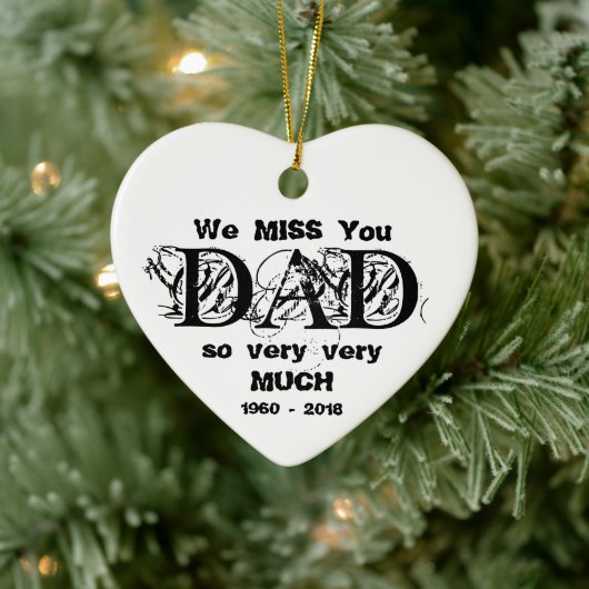 kerstversiering Papa die geheugen liefhebbend Keramisch Ornament (Boom)