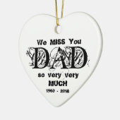 kerstversiering Papa die geheugen liefhebbend Keramisch Ornament (Links)