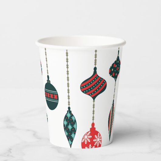 kerstversiering papieren bekers (Achterkant)