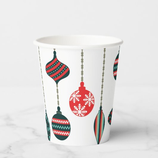 kerstversiering papieren bekers (Voorkant)