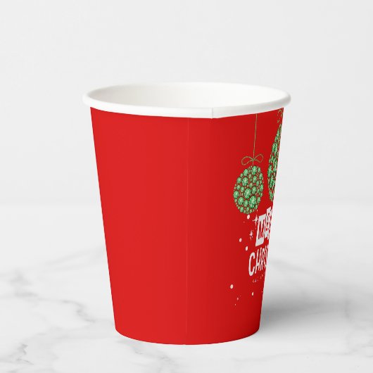 kerstversiering papieren bekers (Rechts)