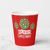 kerstversiering papieren bekers (Voorkant)