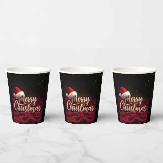 Kerstversiering papieren bekers