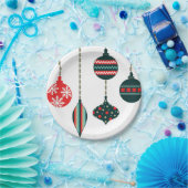 kerstversiering papieren bordje (Feest)