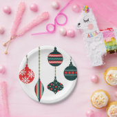 kerstversiering papieren bordje (Feest)