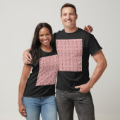 Kerstversiering Patroon Roze T-shirt (Unisex)