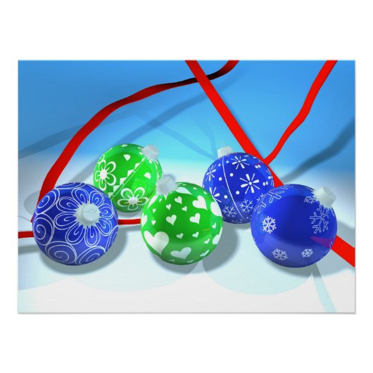 kerstversiering perfect poster (Voorkant)