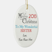 kerstversiering personaliseren keramisch ornament (Rechts)