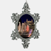 Kerstversiering - Pewter Pittsburgh-Foto Tin Sneeuwvlok Ornament (Links)