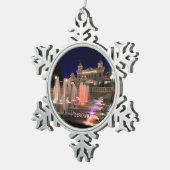 Kerstversiering - Pewter Pittsburgh-Foto Tin Sneeuwvlok Ornament (Rechts)