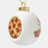 kerstversiering PIZZA Keramische Bal Ornament (Rechts)