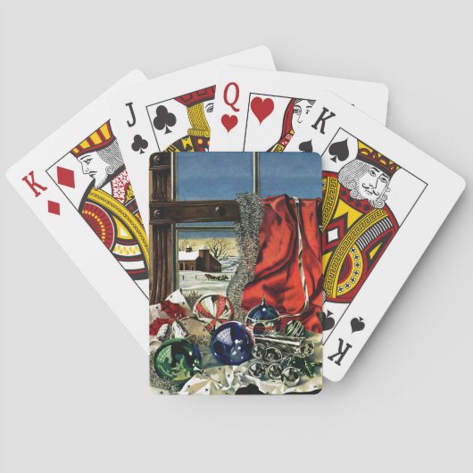 kerstversiering pokerkaarten (Achterkant)