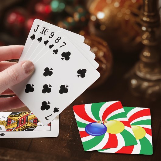kerstversiering pokerkaarten