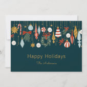 kerstversiering Prettige feestdagen Feestdagenkaart (Voorkant)