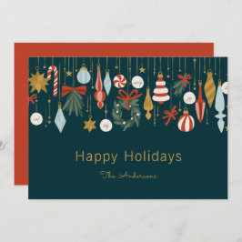 kerstversiering Prettige feestdagen Feestdagenkaart