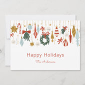 kerstversiering Prettige feestdagen Feestdagenkaart (Voorkant)