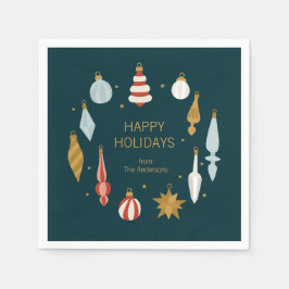 kerstversiering Prettige feestdagen Servet