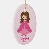 kerstversiering prinses keramisch ornament (Rechts)