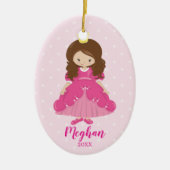 kerstversiering prinses keramisch ornament (Voorkant)