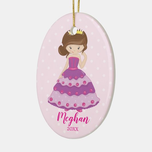 kerstversiering prinses keramisch ornament (Links)
