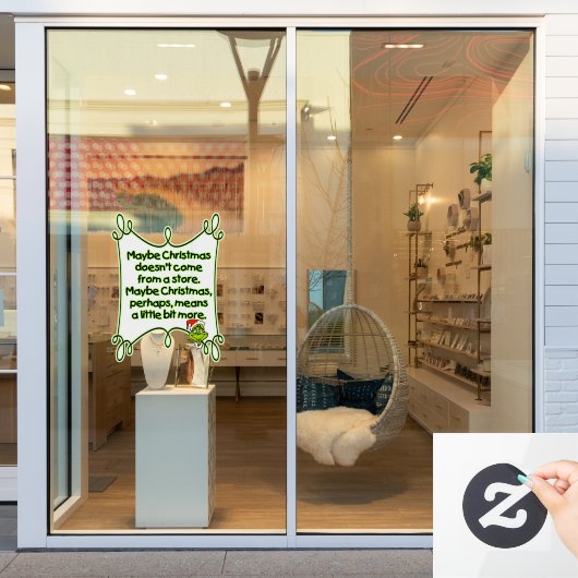 kerstversiering raamsticker (Winkelraam)