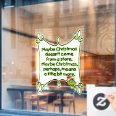 kerstversiering raamsticker (Cafe Raam)