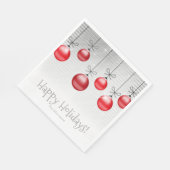 Kerstversiering Red ID251 Servet (Hoek)