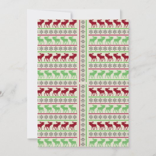 KERSTVERSIERING REN KAART (Voorkant)