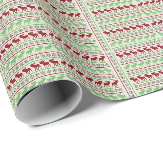 KERSTVERSIERING RENDEER CADEAUPAPIER (Rol Hoek)