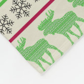 KERSTVERSIERING RENDEER FLEECE DEKEN (Hoek)