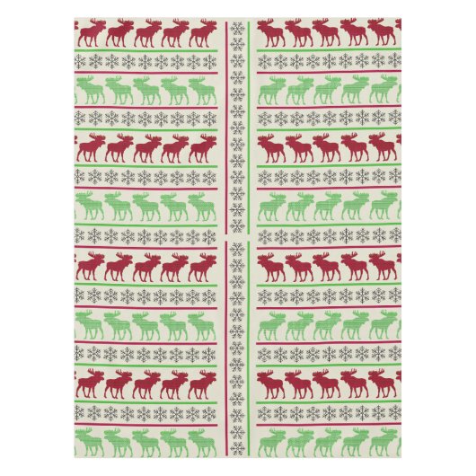 KERSTVERSIERING RENDEER TAFELKLEED (Voorkant)