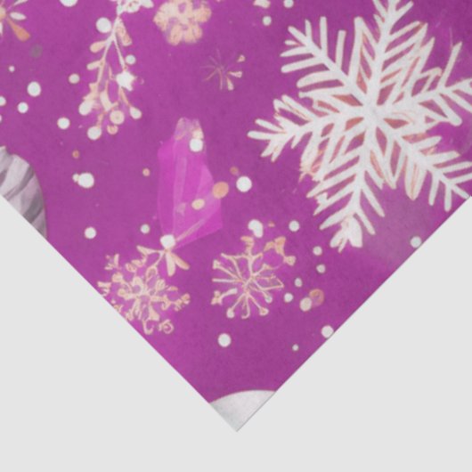 Kerstversiering Rendier Sneeuwvlokken Kerstmis Tissuepapier (Detail)