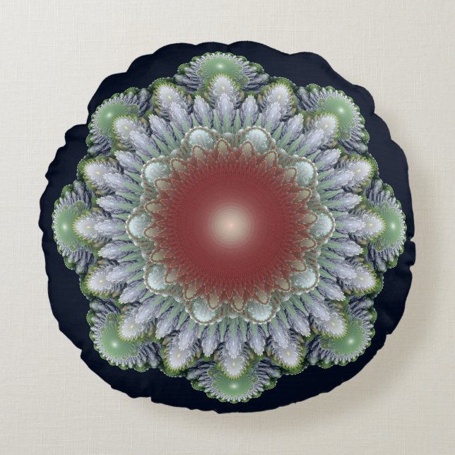 kerstversiering rond kussen (Voorkant)