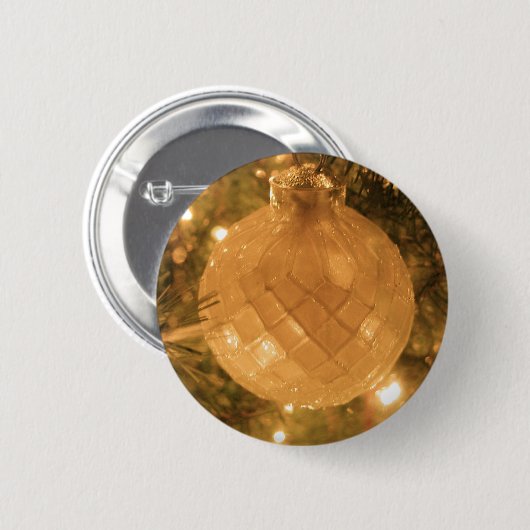 kerstversiering ronde button 5,7 cm (Voorkant /achterkant)