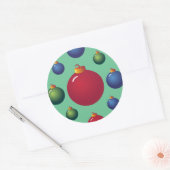 kerstversiering ronde sticker (Envelop)