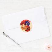 kerstversiering ronde sticker (Envelop)