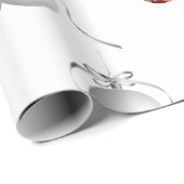 Kerstversiering rood en zilver cadeaupapier (Rol Hoek)