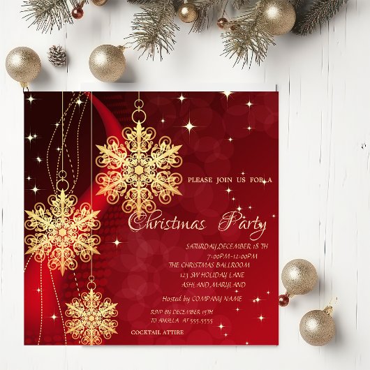Kerstversiering, RoodZakelijk Kerstfeest Kaart