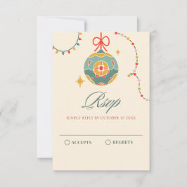 kerstversiering RSVP kaartje