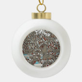 Kerstversiering - Rugby Lovers Keramische Bal Ornament (Voorkant)