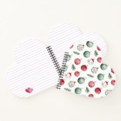 Kerstversiering rustieke waterverf vibe notitieboek (Binnen)