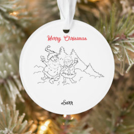 Kerstversiering: Santa & Mrs Claus Ornament