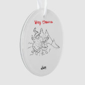 Kerstversiering: Santa & Mrs Claus Ornament (voorkant)