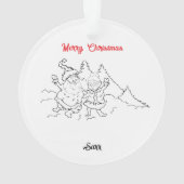 Kerstversiering: Santa & Mrs Claus Ornament (achterkant)