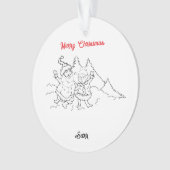 Kerstversiering: Santa & Mrs Claus Ornament (voorkant)